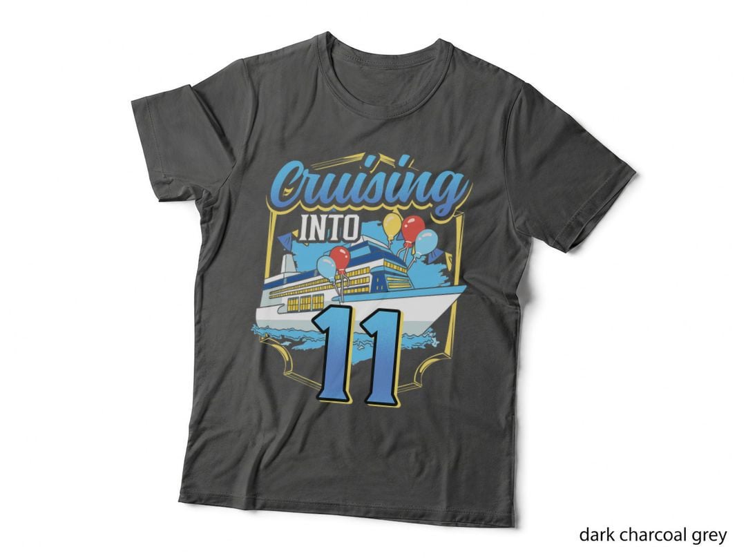 Cruising Boat Cruising into 11 Birthday Cruise T-Shirt
