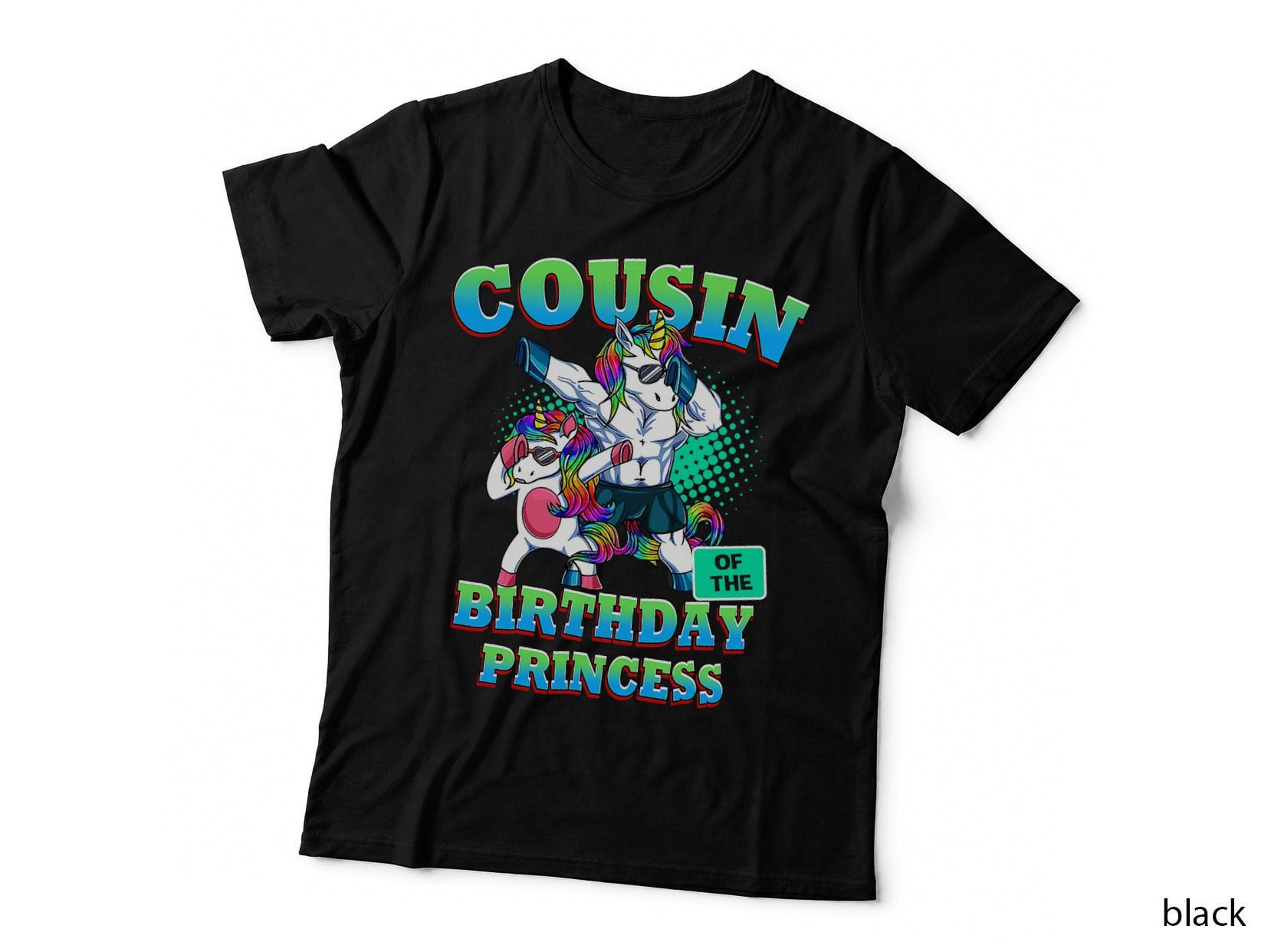 Dabbing Unicorn Birthday Princess T-Shirt, Party Fun, Kids Birthday Gift