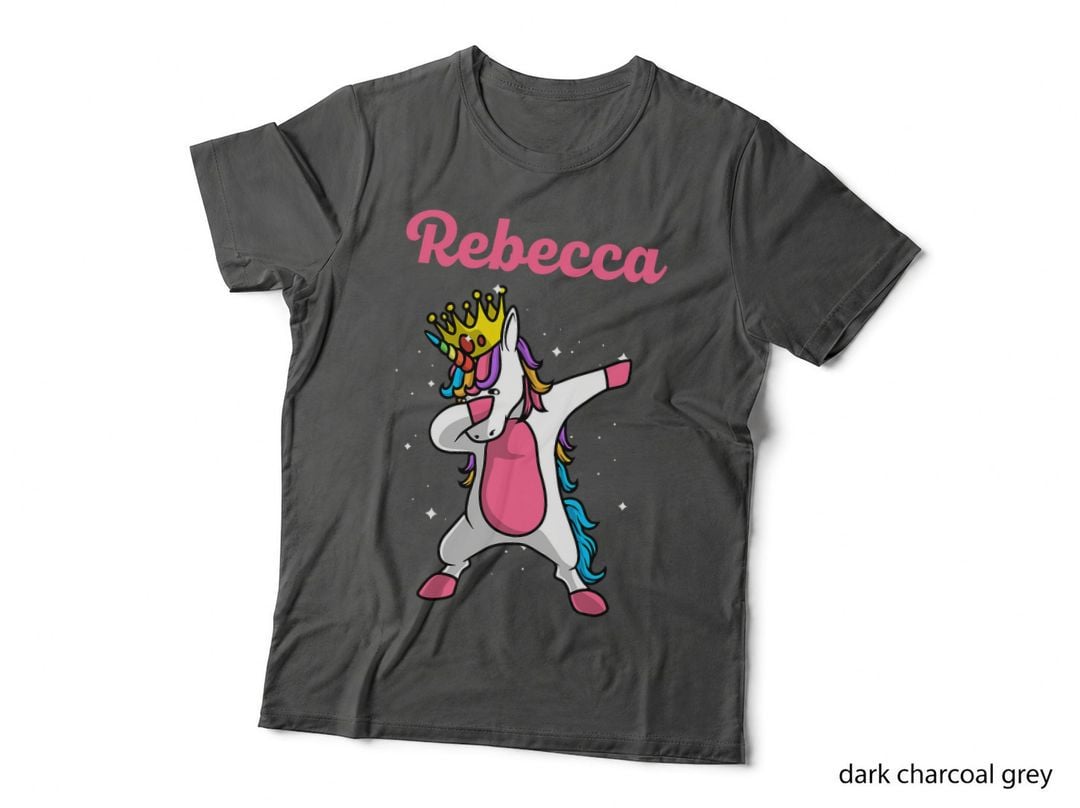 Dabbing Unicorn T-Shirt, Personalized Birthday Gift, Fun Unicorn Apparel