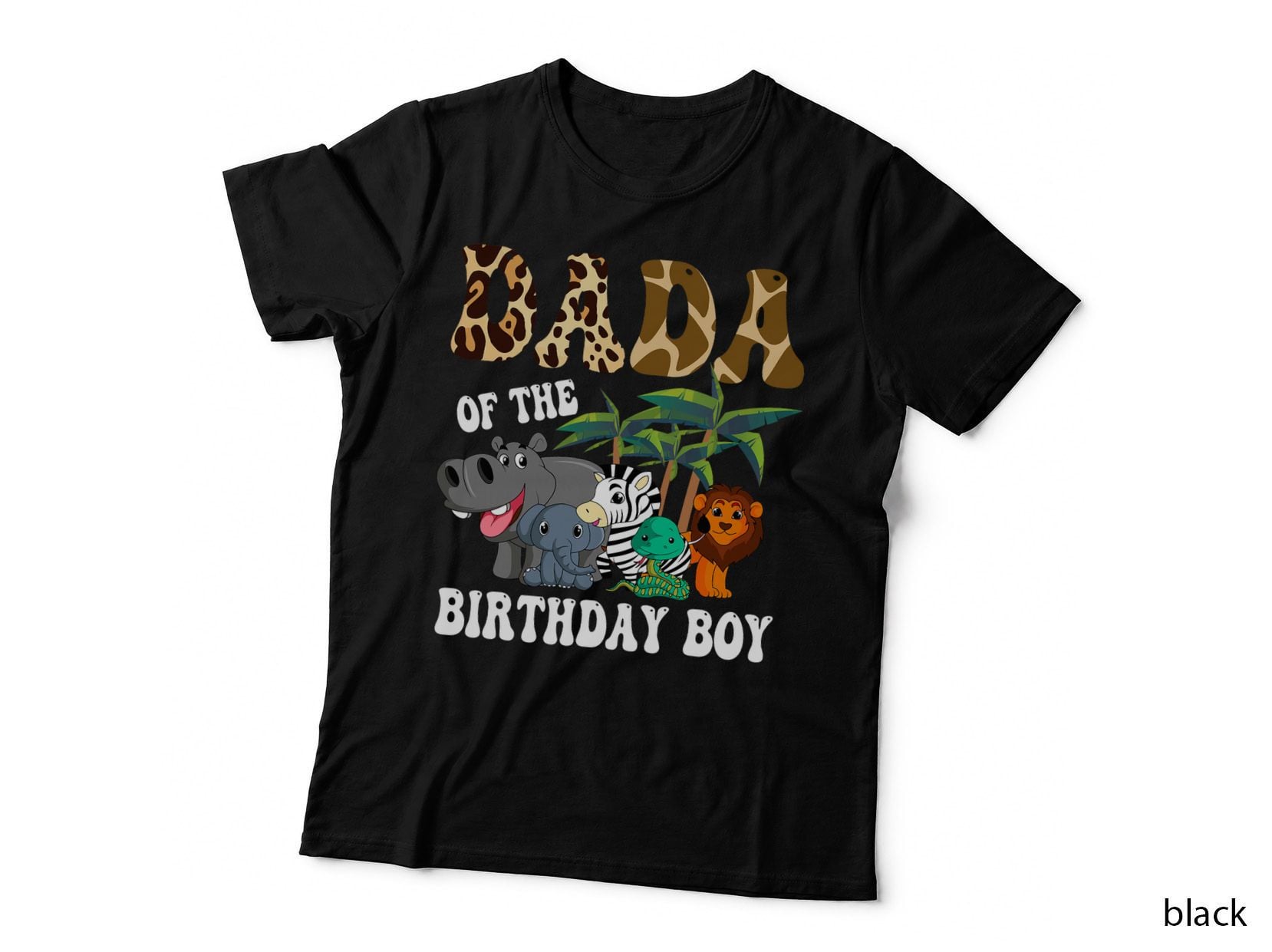 Dada of the Birthday Boy Zoo Birthday Safari Celebration T-Shirt