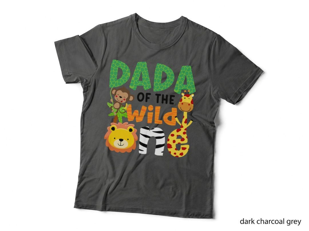 Dada of the Wild One Zoo Theme Birthday Safari Jungle Animals T-Shirt