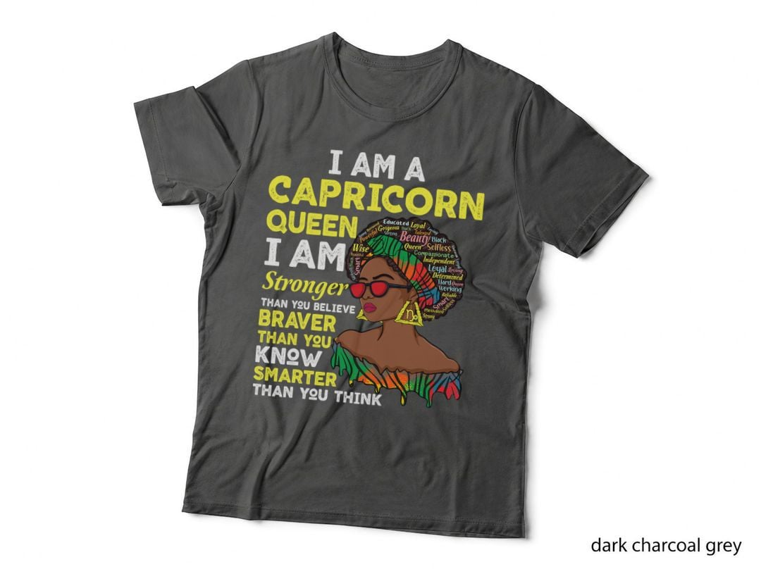 December and January Birthday Zodiac Sign Capricorn Queen T-Shirt