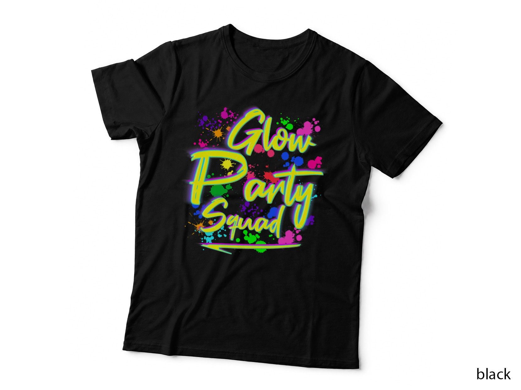 Glow Party Squad Glow Squad Bright Collection Birthday T-Shirt