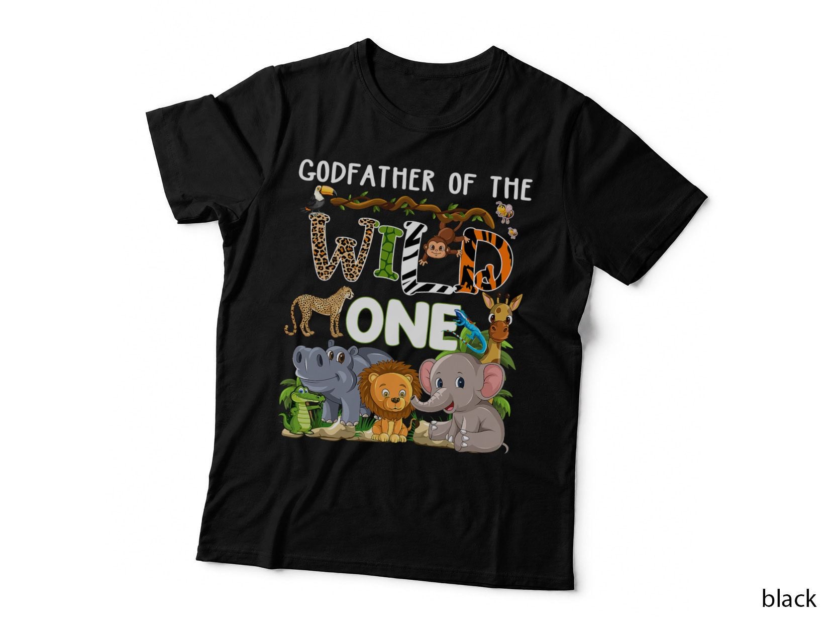 Godfar of Wild One Zoo Me Birthday Safari Jungle T-Shirt
