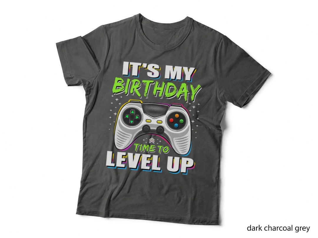 It's My Birthday Boy Time to Level up Video Game Gift Boys T-Shirt