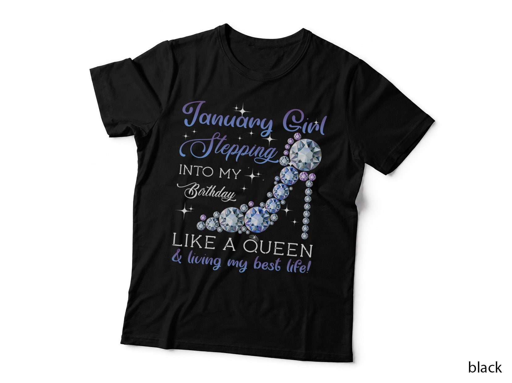January Girl Birthday Queen T-Shirt, Birthday Celebration