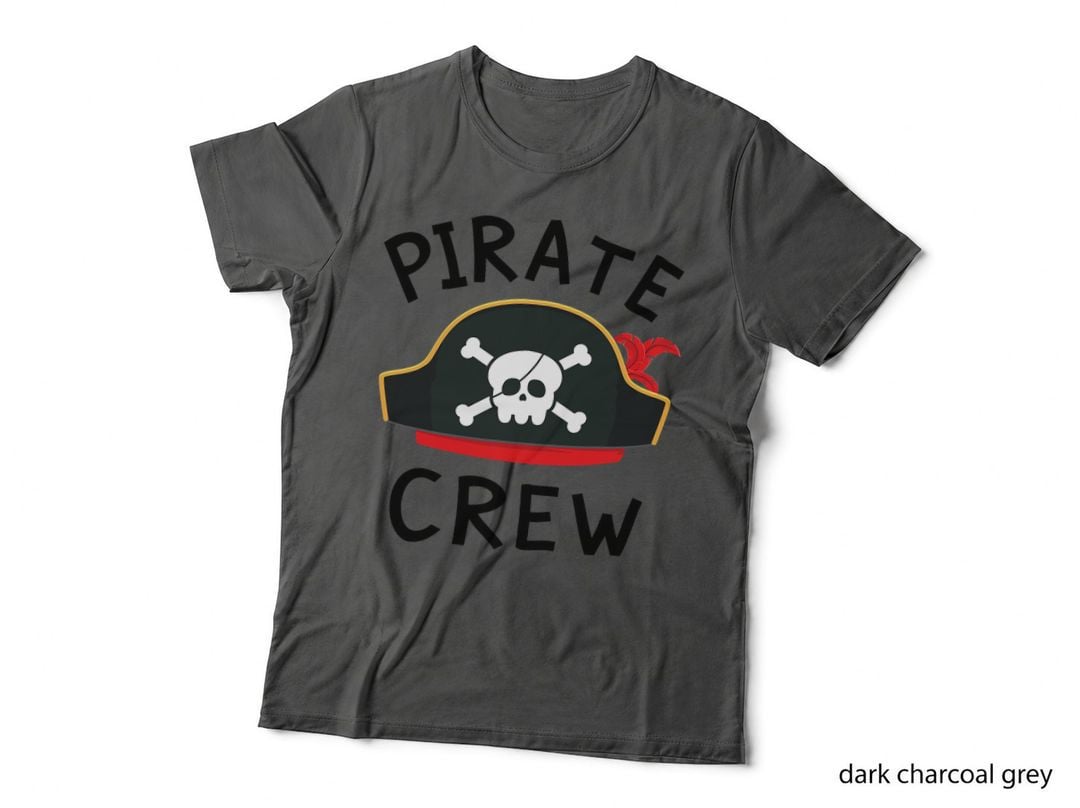 Kids Boys Pirate Crew Birthday Party Supplies Group Matching T-Shirt