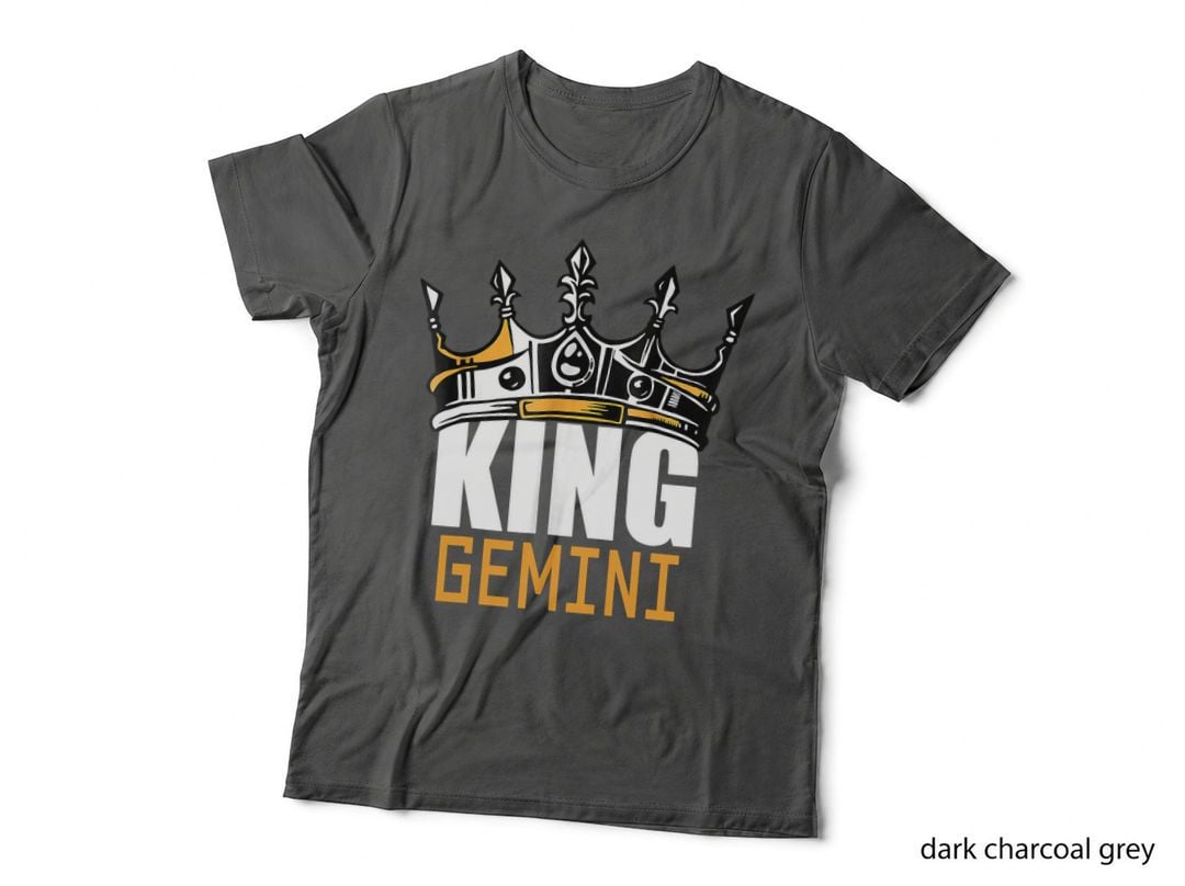 King Gemini Birthday Horoscope T-Shirt, Astrology Sign, Zodiac Fan Gift