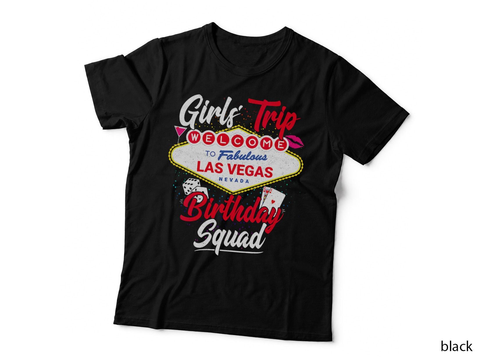 Las Vegas Birthday Party - Girls Trip - Vegas Birthday Squad T-Shirt