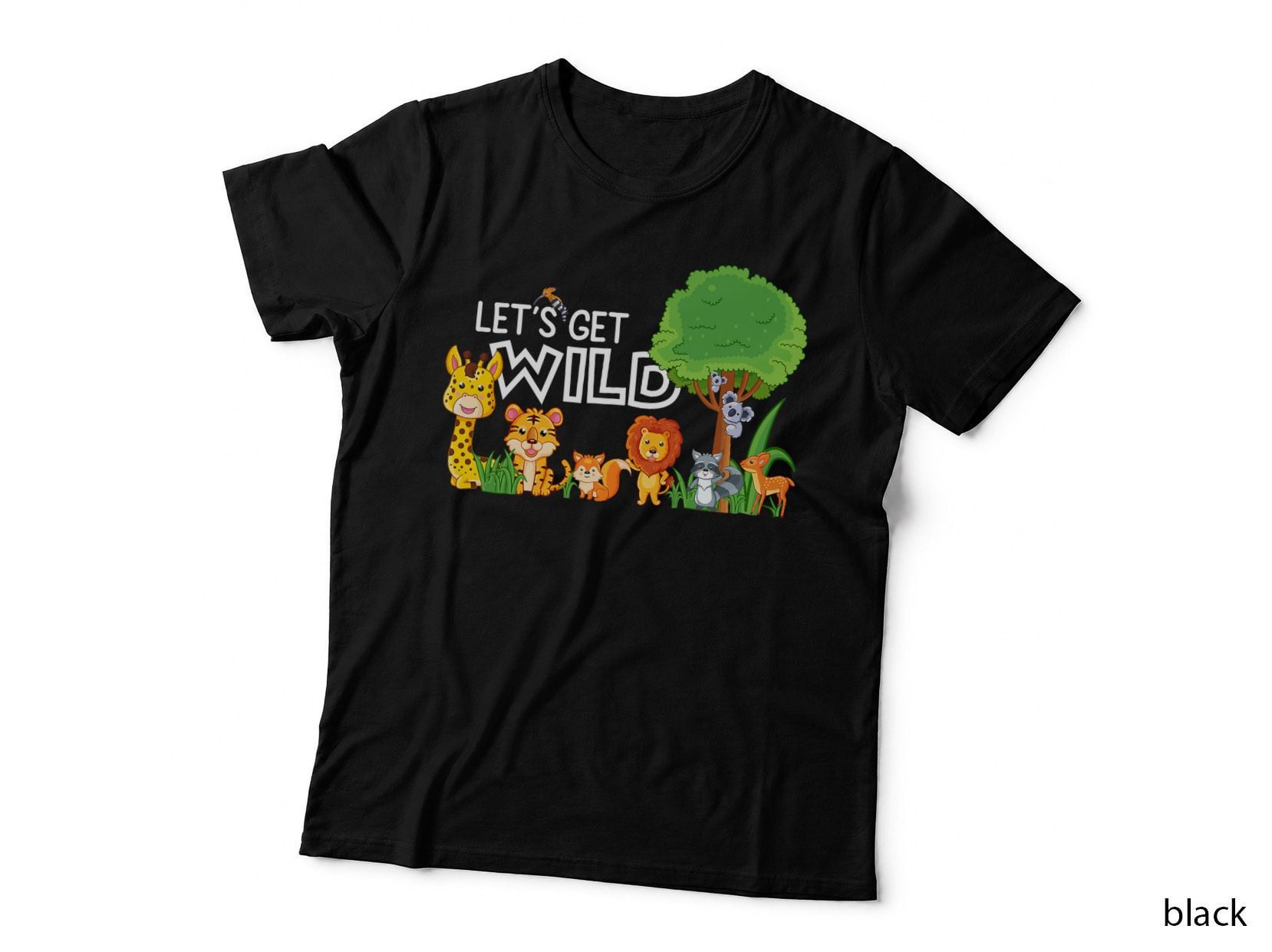 Let's Get Wild Animal Zoo Theme Birthday Party Family T-Shirt
