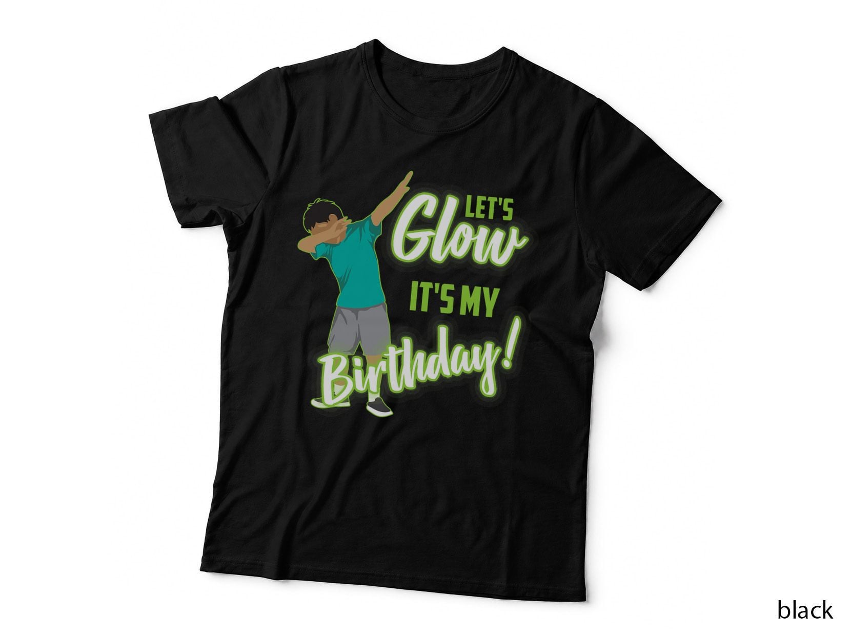Let's Glow It's My Birthday! - Cute Neon Gift T-Shirt