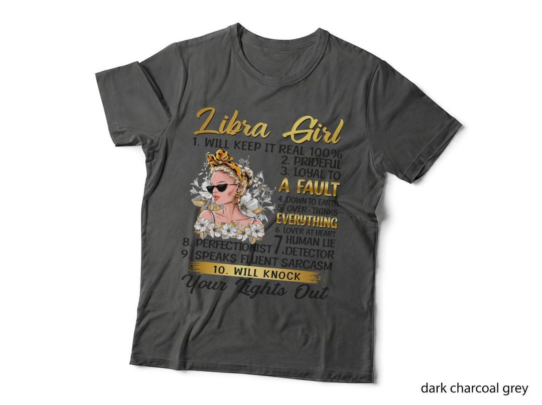 Libra Girl Birthday Queen Zodiac Sign Horoscope T-Shirt