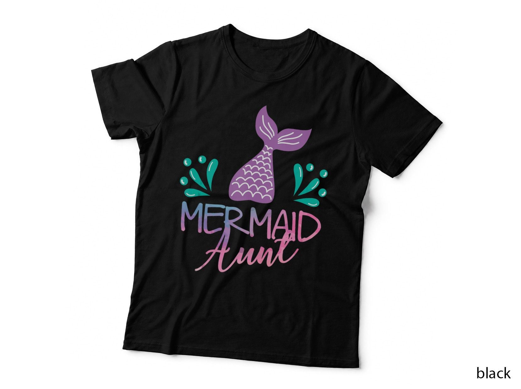 Mermaid Aunt Family Girls Birthday Gift, Birthday Gift T-Shirt