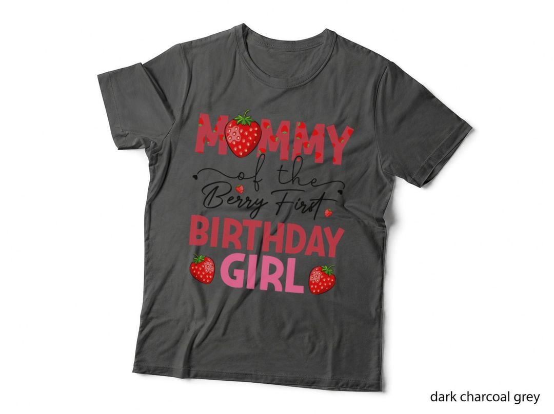 Mommy of the Berry First Birthday T-Shirt, Sweet Strawberry Theme