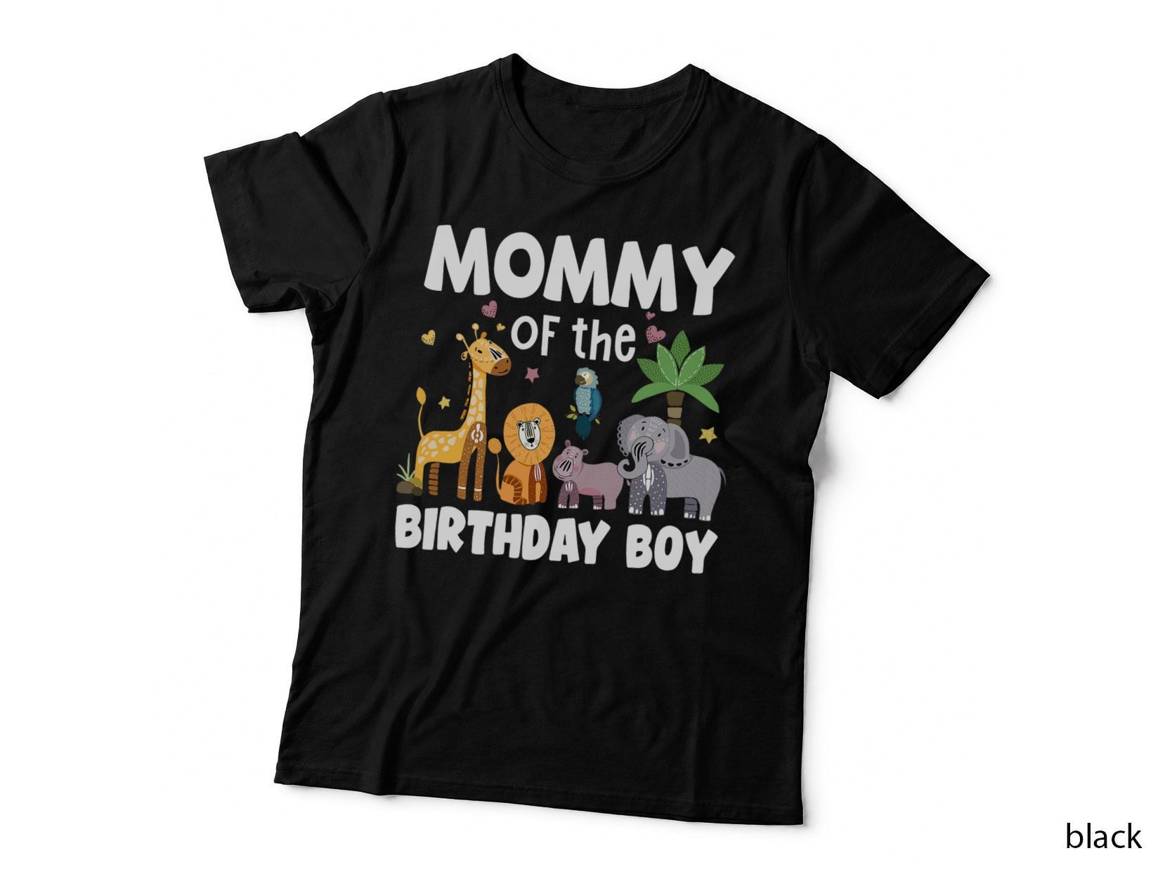 Mommy of the Birthday Boy Jungle Safari Zoo Theme Party T-Shirt