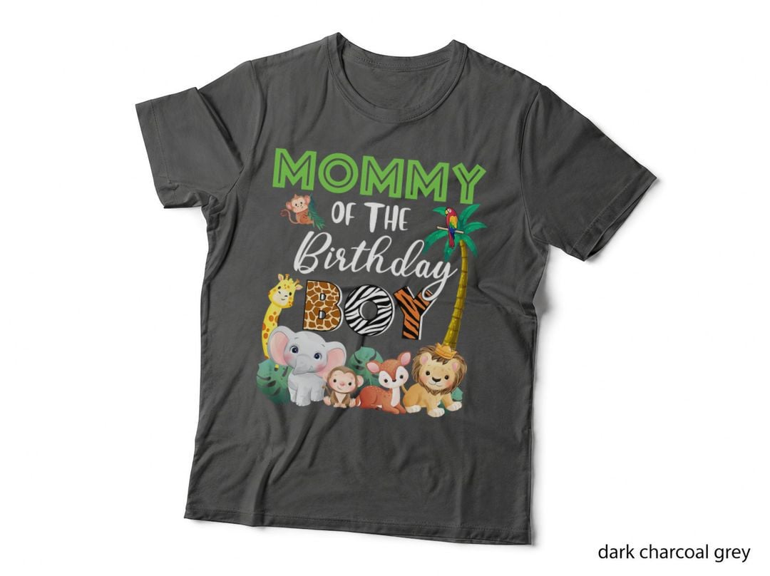 Mommy of the Birthday Boy Wild Zoo Theme Safari Party T-Shirt