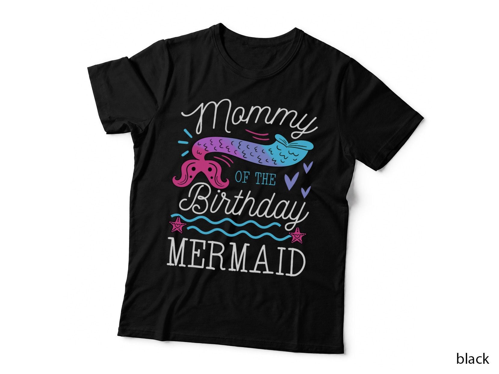 Mommy of the Birthday Mermaid Theme Family Birthday Party T-Shirt