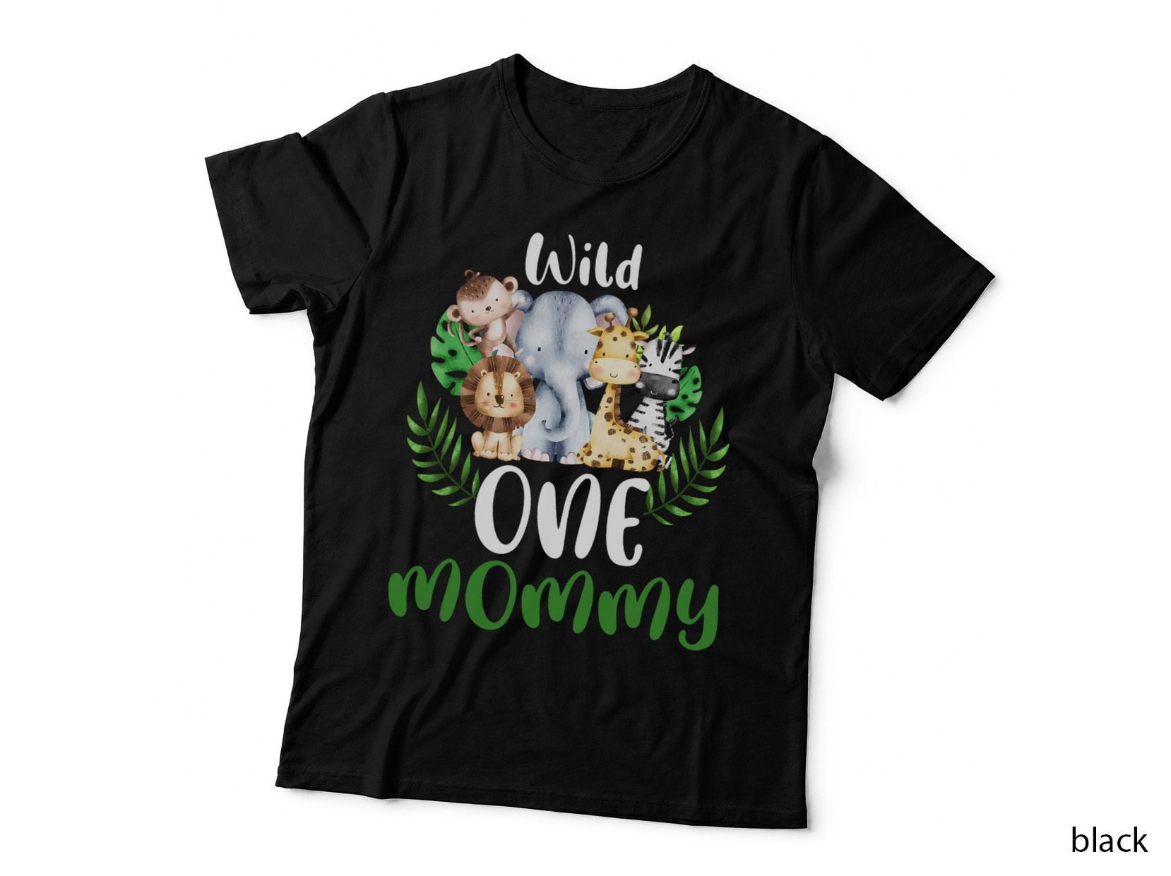 Mommy of the Wild One Zoo Birthday Safari Jungle Animal, Gift for Mum T-Shirt