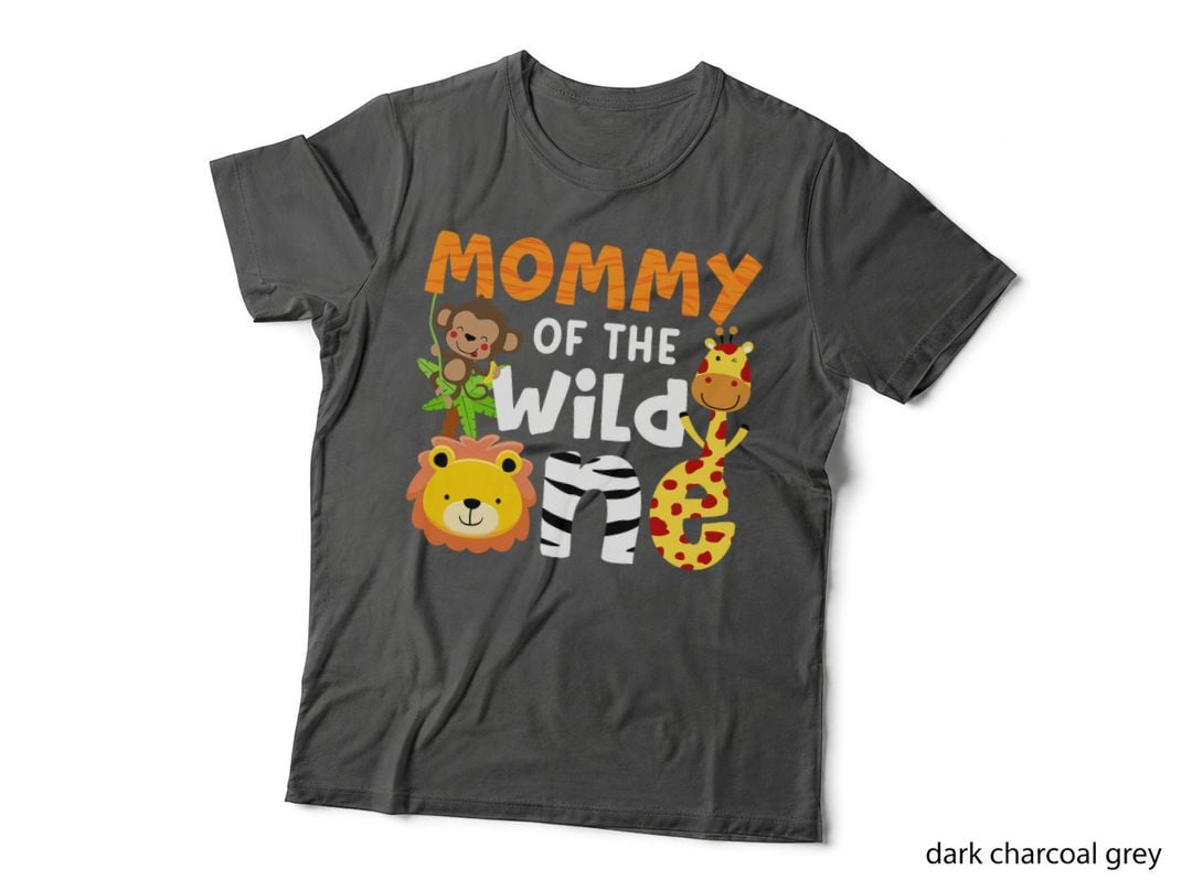 Mommy of the Wild One Zoo Theme Birthday Safari Jungle Animals T-Shirt