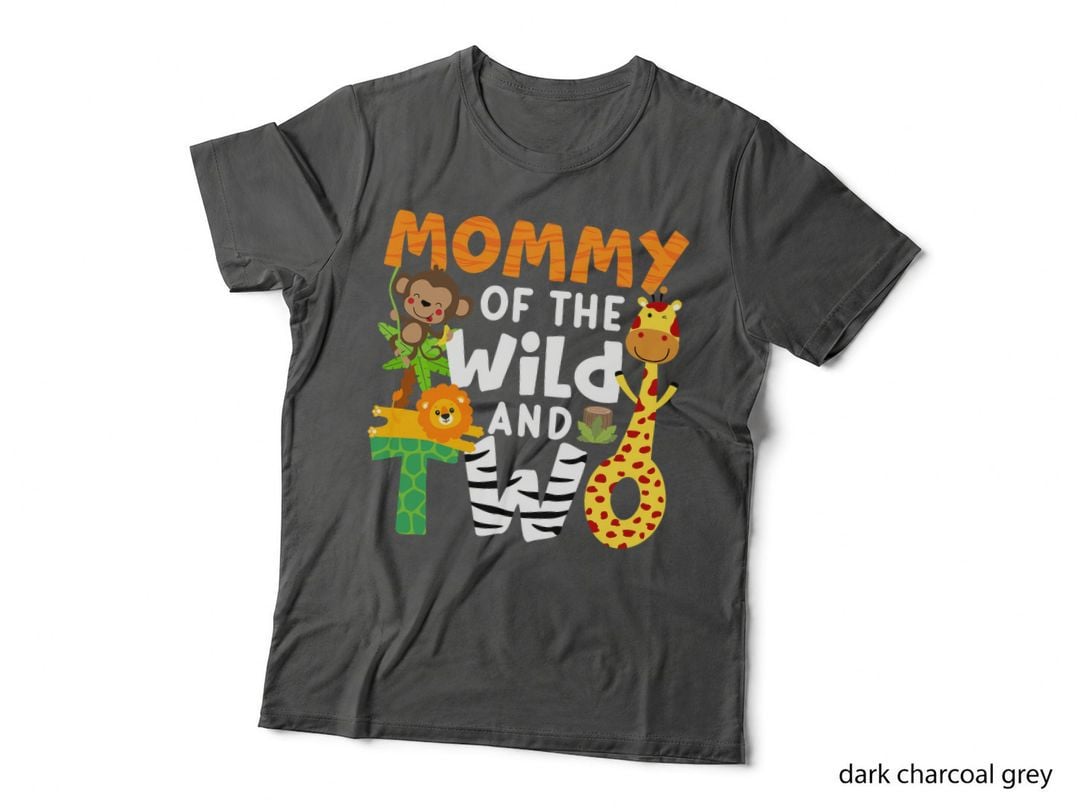 Mommy of the Wild and Two 2 Zoo Birthday Party Safari Jungle T-Shirt