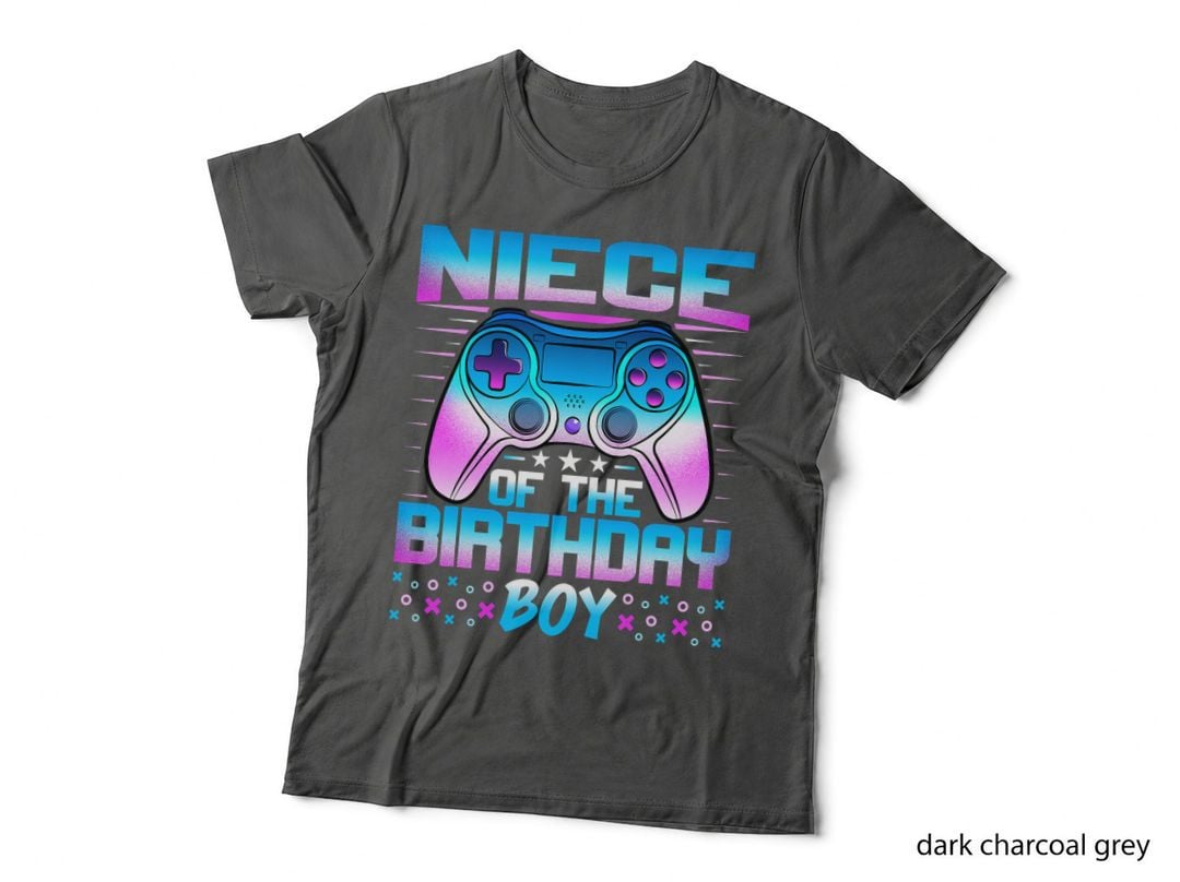 Niece the Birthday Boy - Matching Video Game Birthday Party T-Shirt