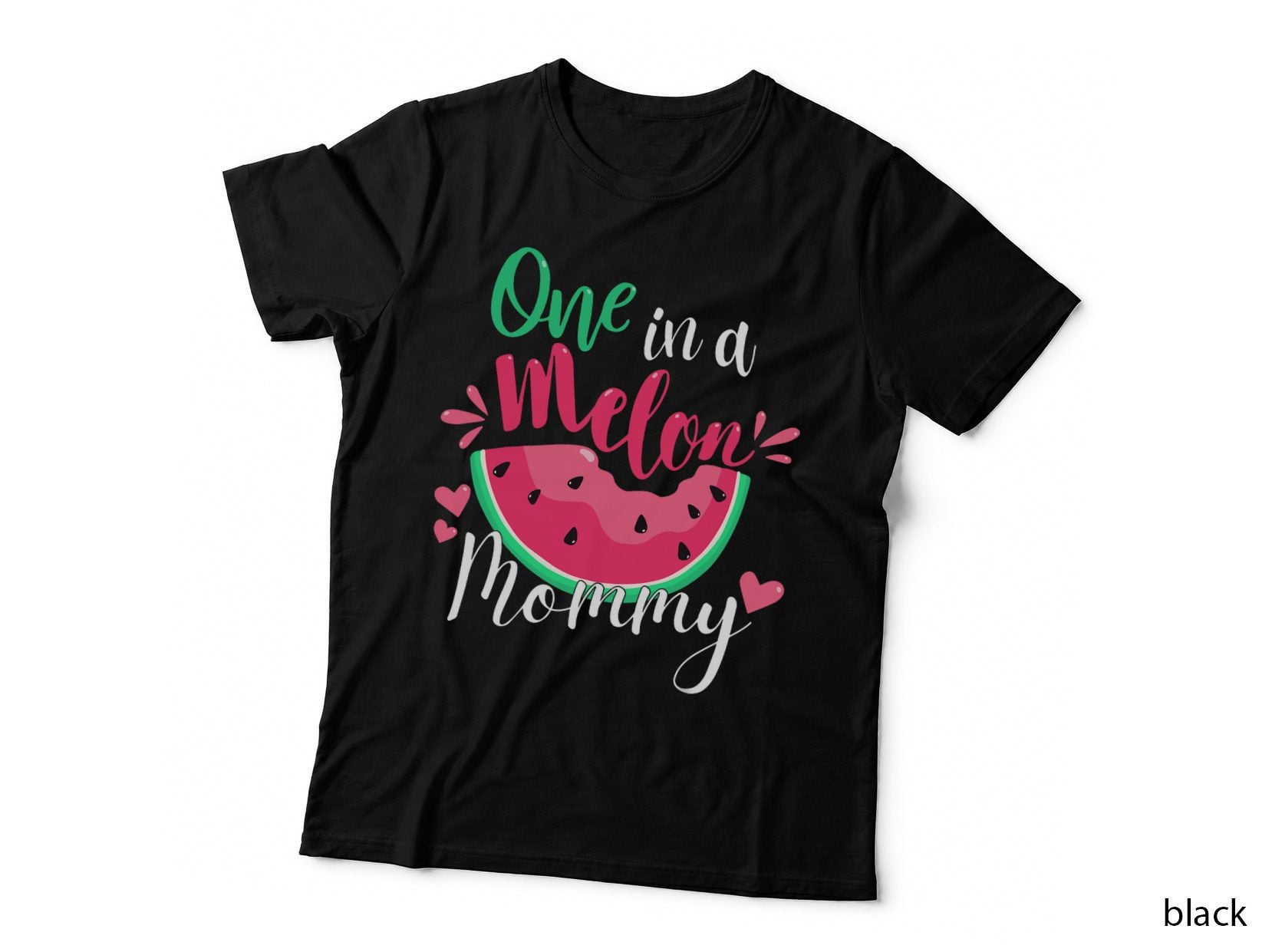 One in a Melon Mommy Birthday Party Matching Family Group T-Shirt