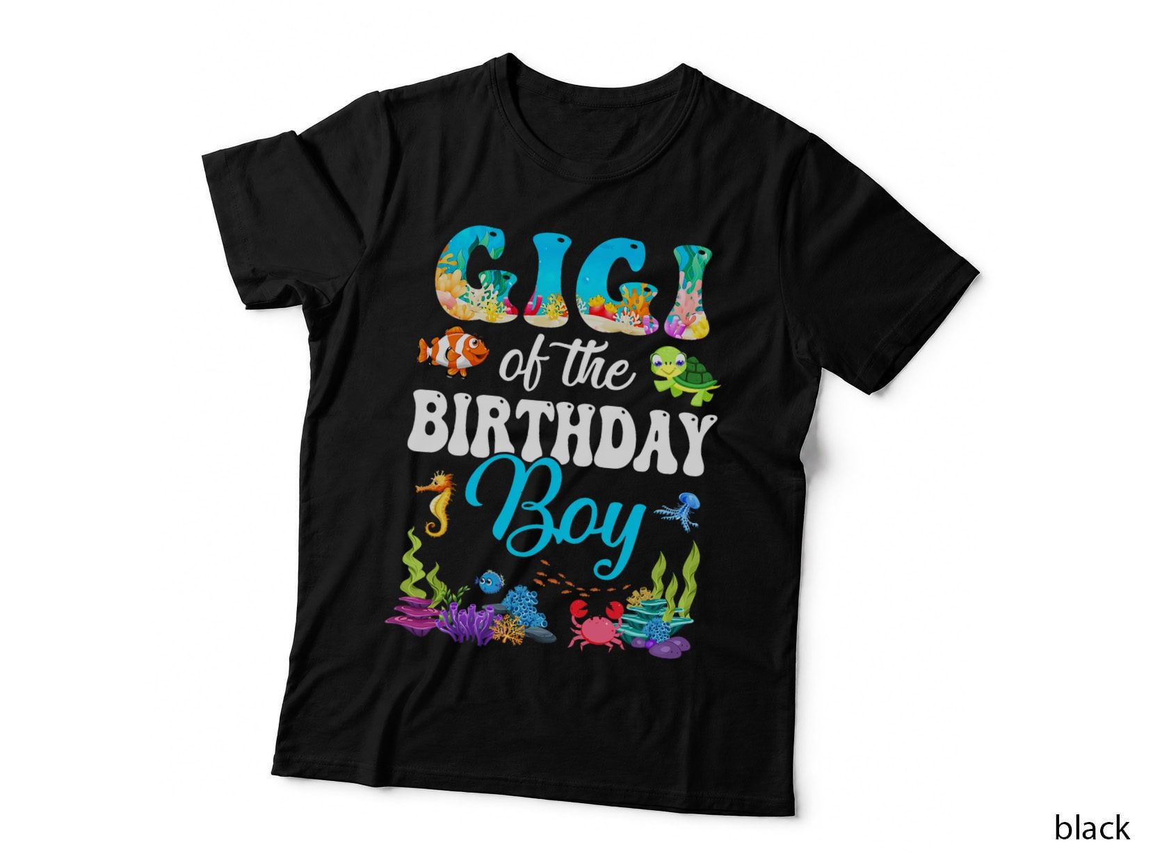 Sea Life Birthday T-Shirt, Ocean Party Theme, Kids Summer Fun