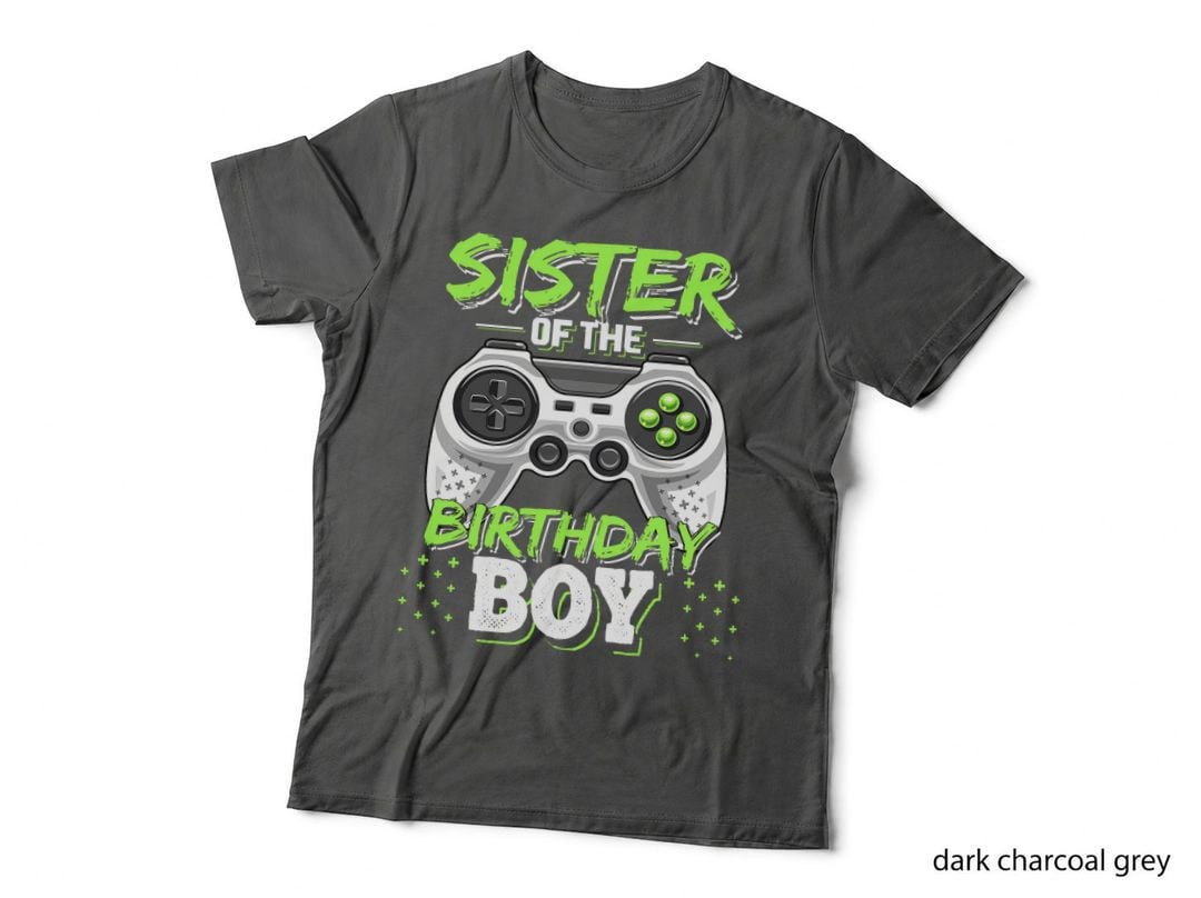 Sister of the Birthday Boy Matching Video Game Birthday Gift T-Shirt