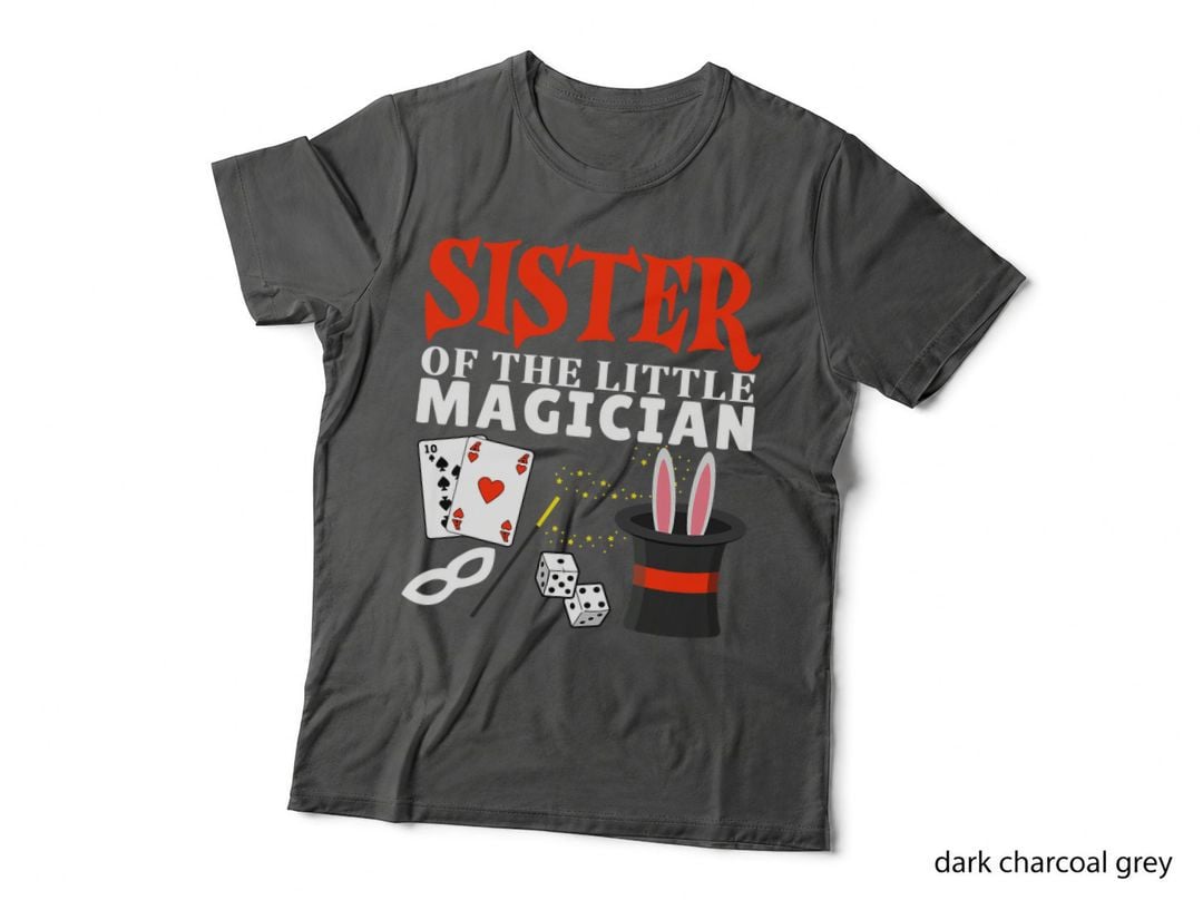 Sister the Little Magician Birthday Party Kids Magic Theme T-Shirt