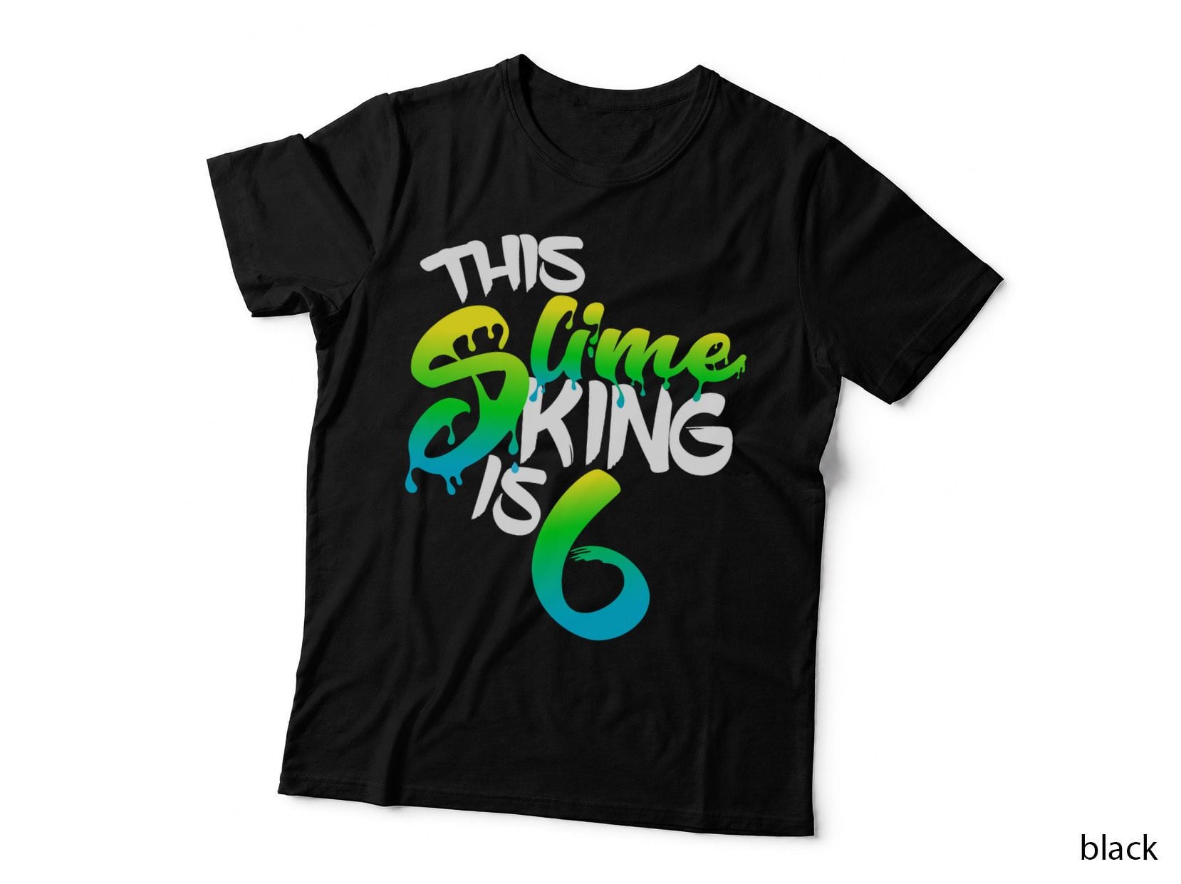 Slime King Birthday T-Shirt, Fun Party Design, Boys Apparel