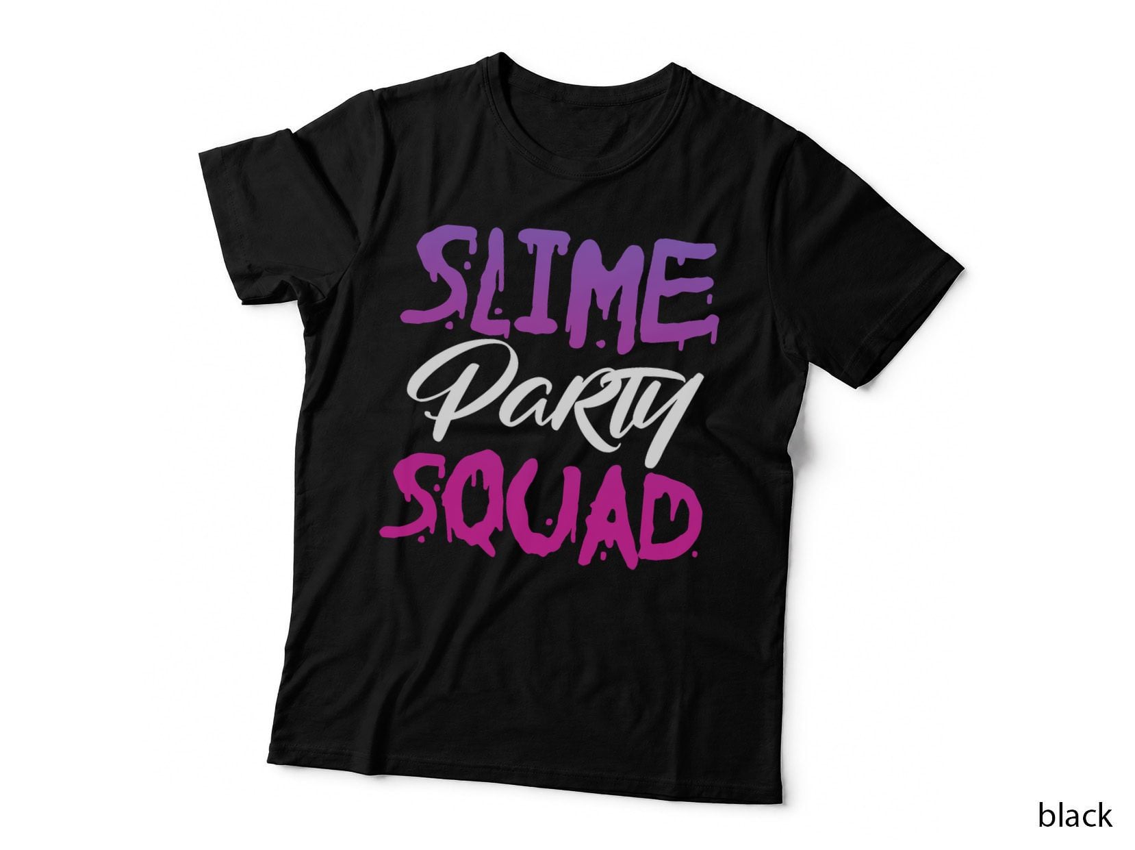 Slime Party Squad Birthday Matching T-Shirt