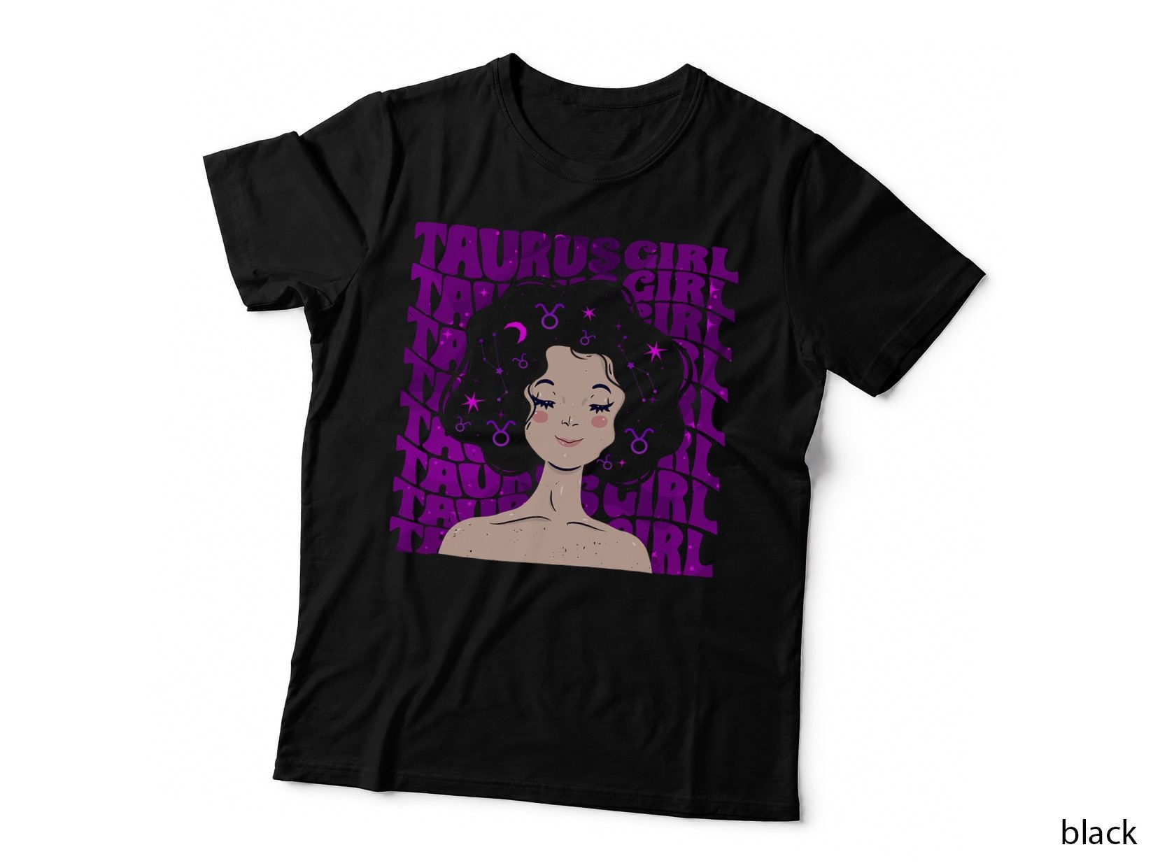 Taurus Girl Zodiac Birth Sign April May Birthday T-Shirt