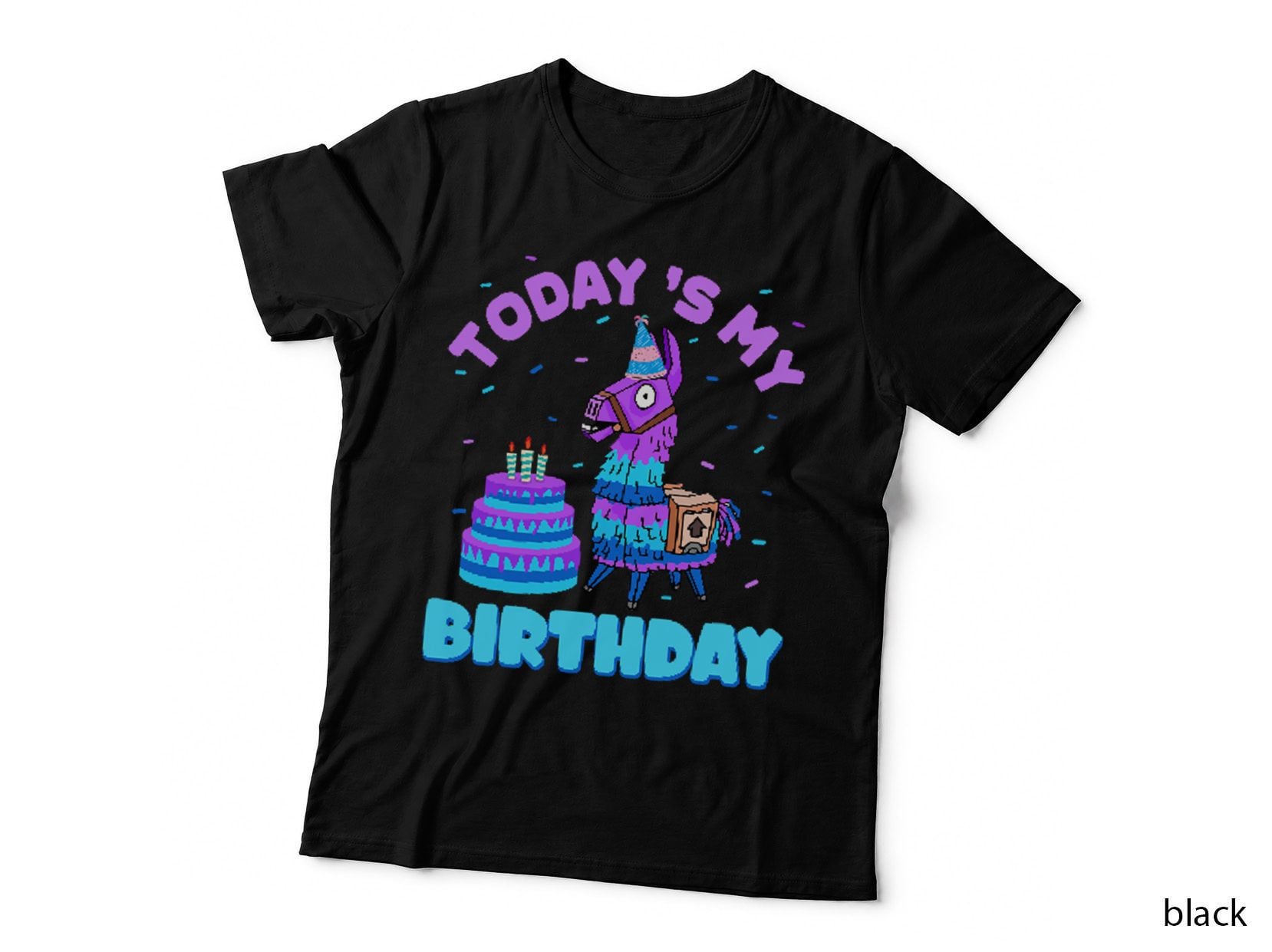 Todays My Birthday Llama Birthday Party Decorations Boys, Celebration T-Shirt