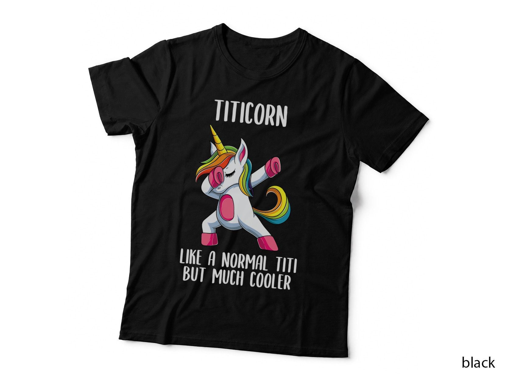 Unicorn Spanish Titi Girl Birthday Party Apparel, Titicorn T-Shirt
