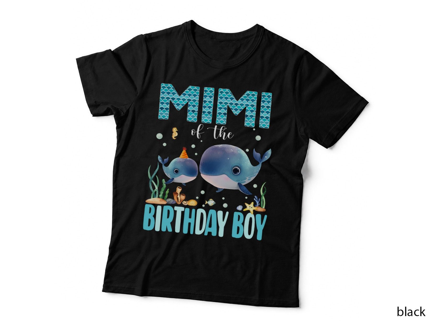 Whale Birthday Boy T-Shirt, Nautical Ocean Theme, Pet Lover Apparel