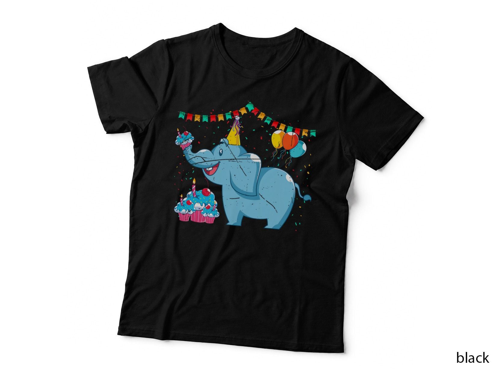 Zoo Animal Lover Kids Birthday Party Cute Africa Elephant T-Shirt