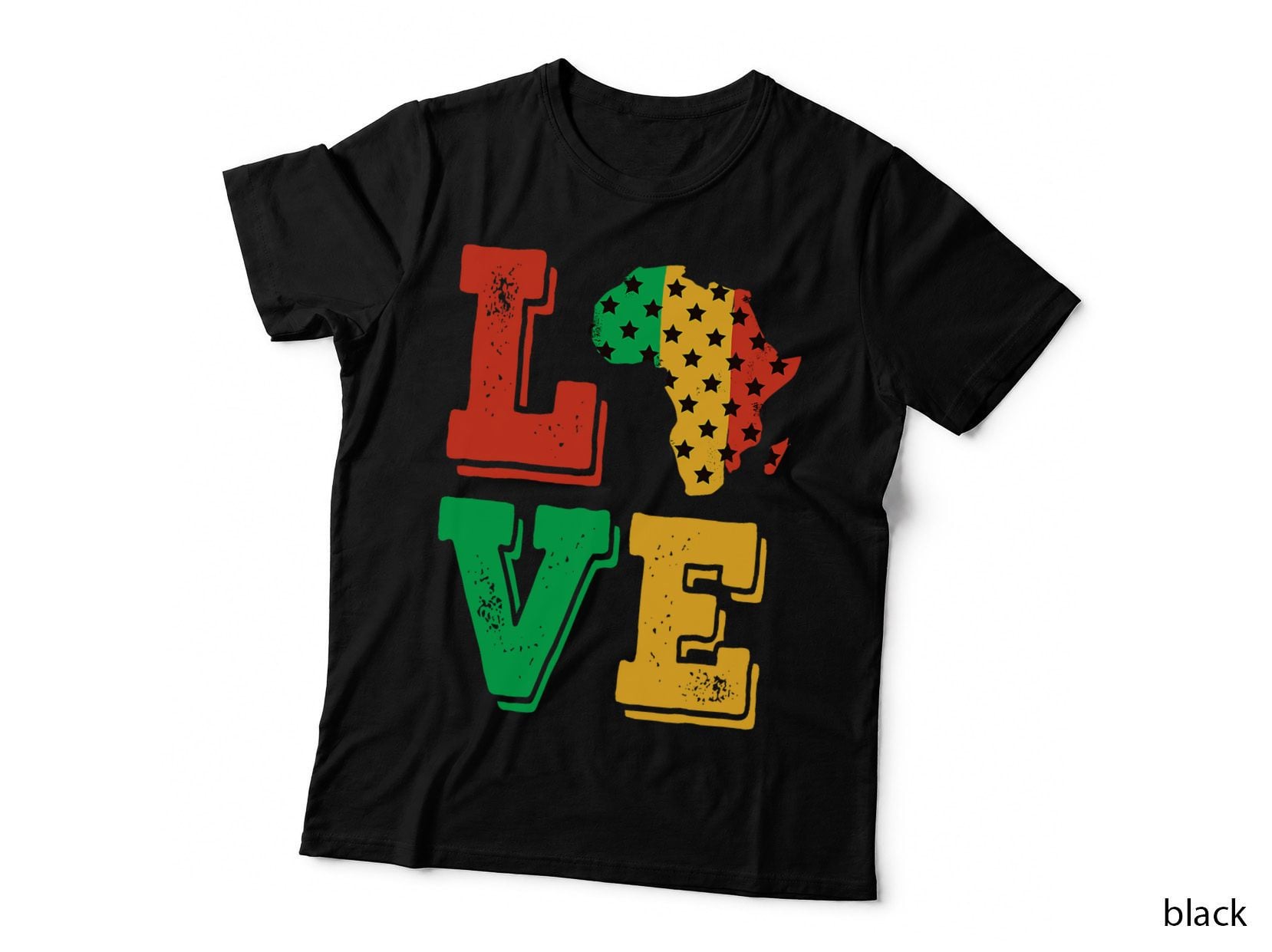 Africa Love Proud African American Black History Month T-Shirt