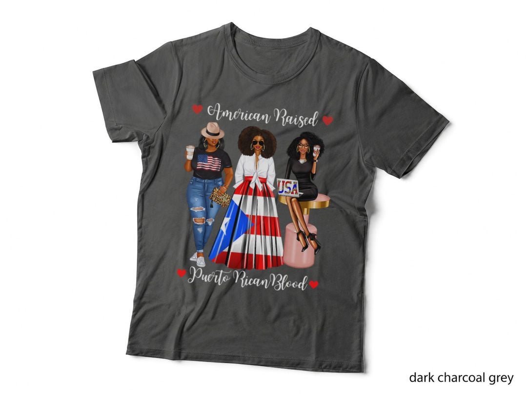 Afro Puerto Rican African American Born in Puerto Rico With T-Shirt