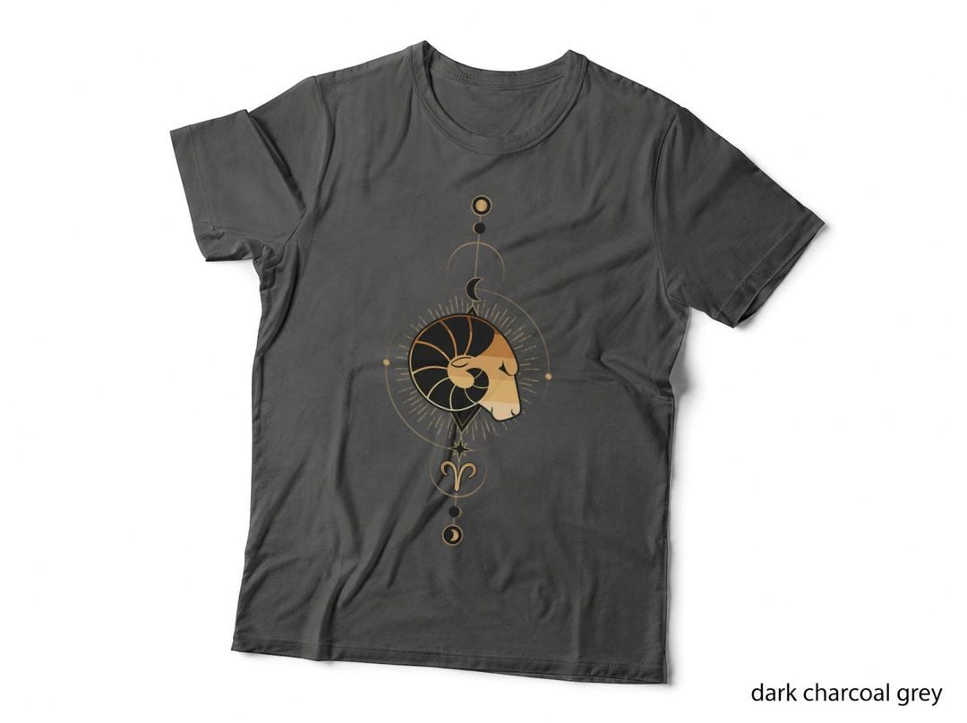Aries Zodiac Sign Black History Month Blm Melanin Horoscope T-Shirt
