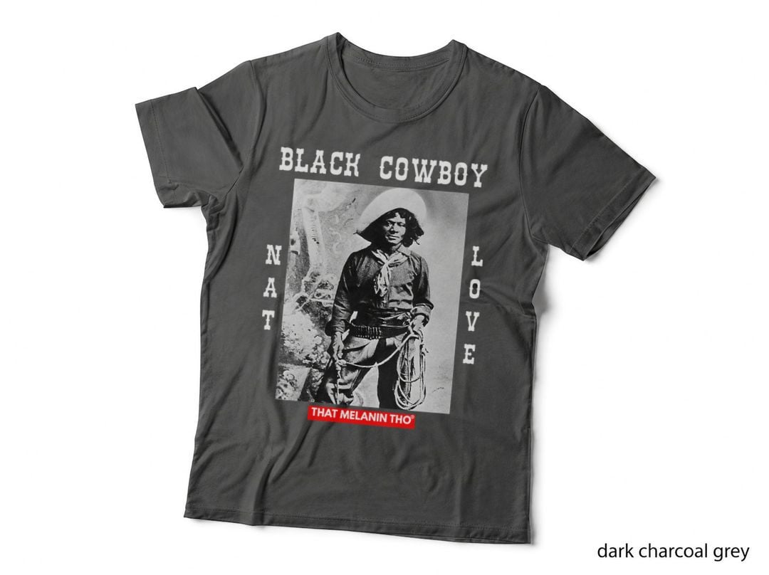 Black Cowboy Nat Love African American Cowboys Black History, Kids Gift T-Shirt