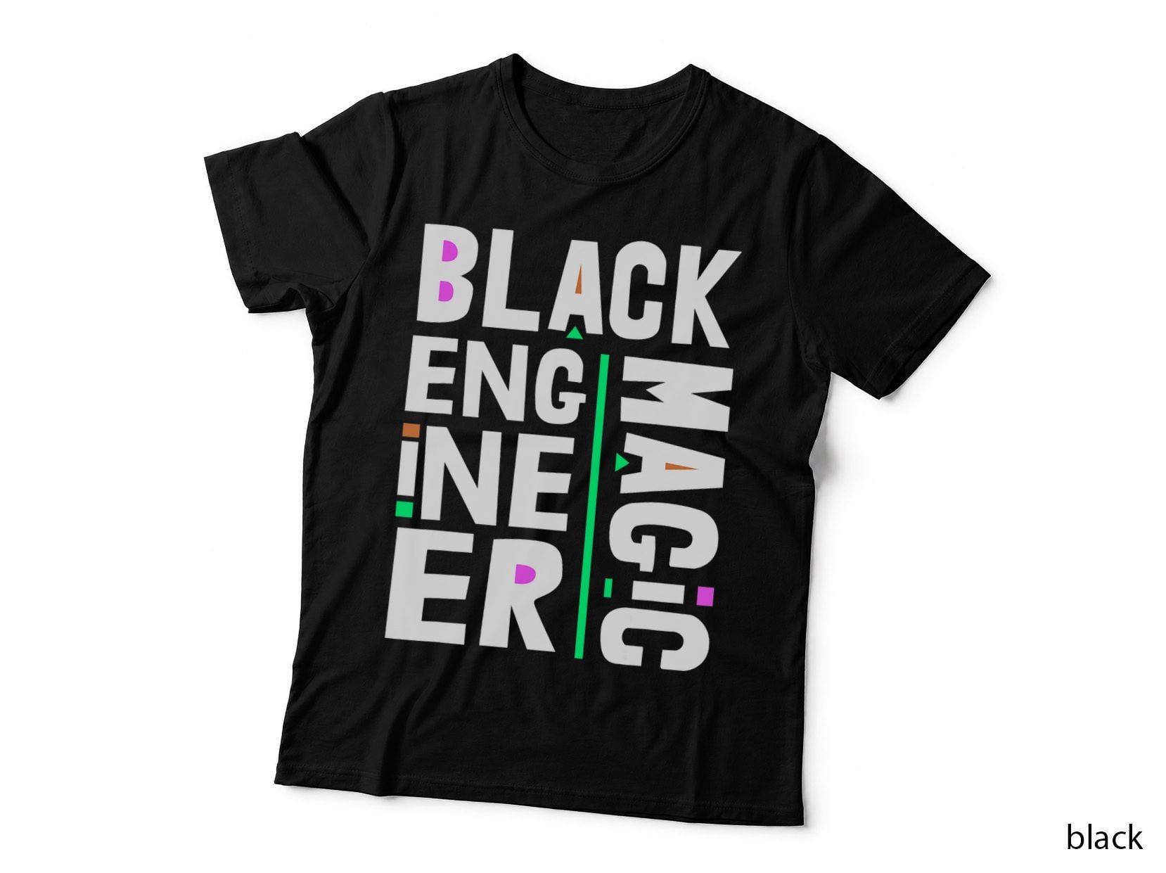 Black Engineer Magic Black History Month BLM Engineering T-Shirt