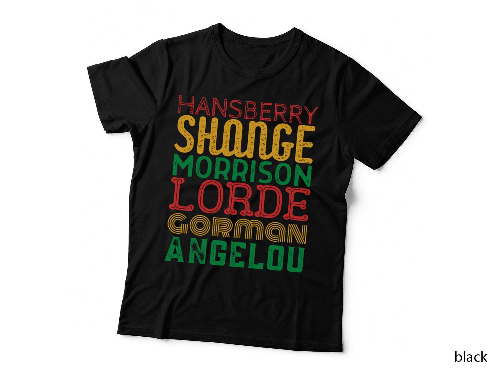 Black Female Writers Black History Month Feminist Authors T-Shirt