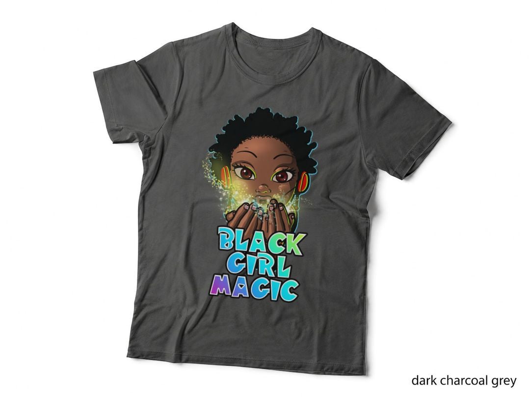 Black Girl Magic Melanin Goddess Natural Hair Black Culture T-Shirt