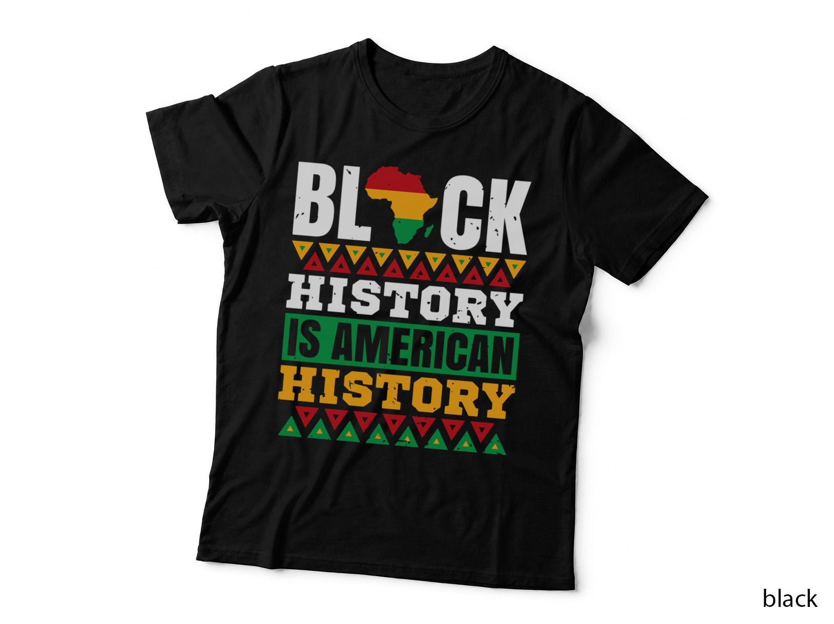Black History Is American History Design Pullover Hoodie T-Shirt