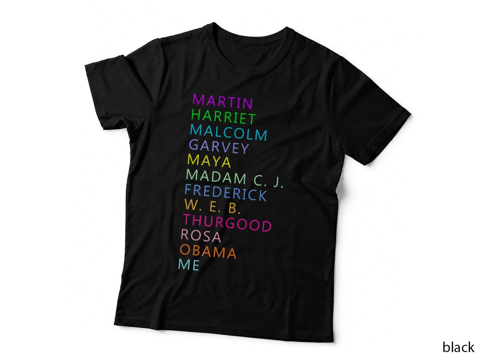 Black History Month African American Leader's Graphic Design T-Shirt