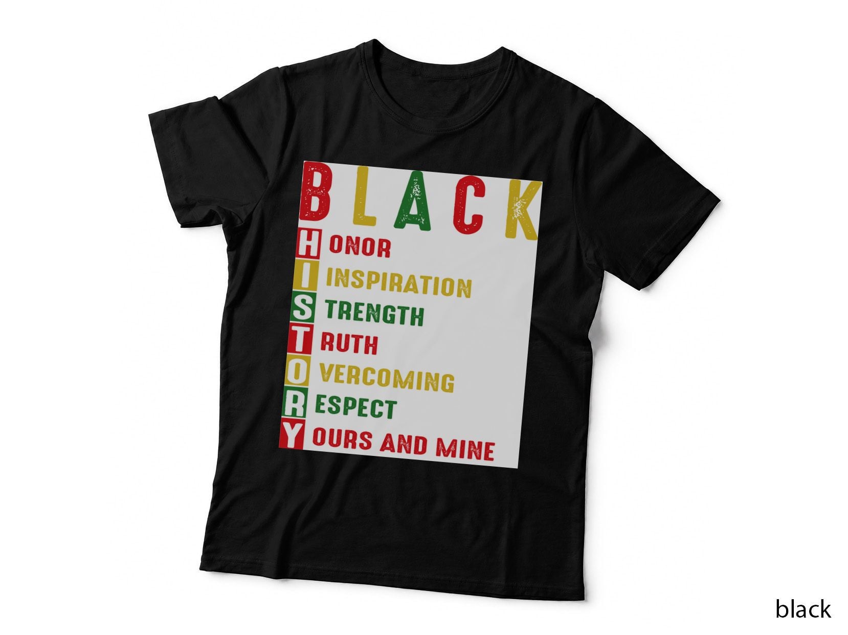 Black History Ons or Inspiration Strength Ruth Vercoming Black History T-Shirt