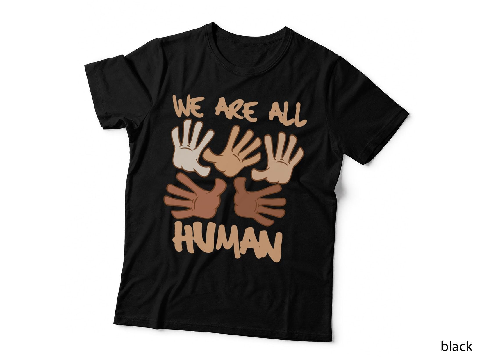 Black Is Beautiful Black History Month - We Are All Human Pullover Hoodie