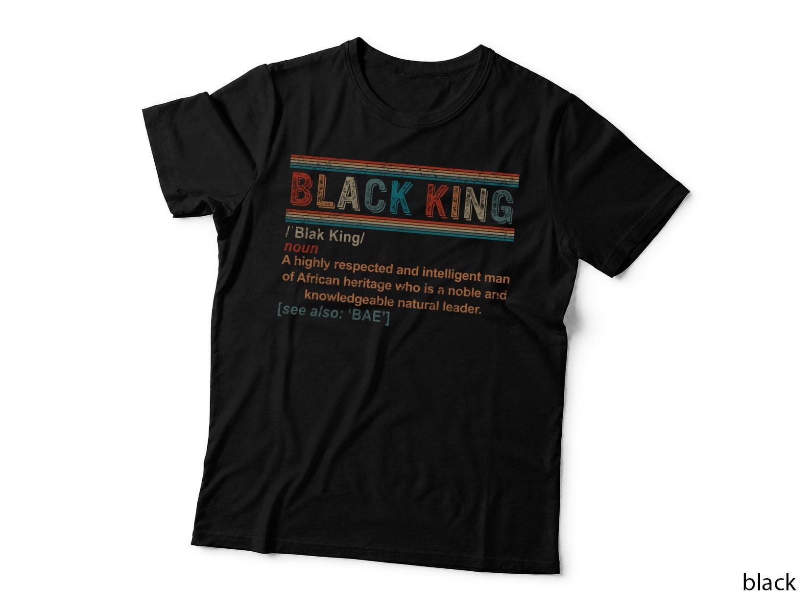 Black King Definition African American Hoodie, Patriotic Apparel T-Shirt
