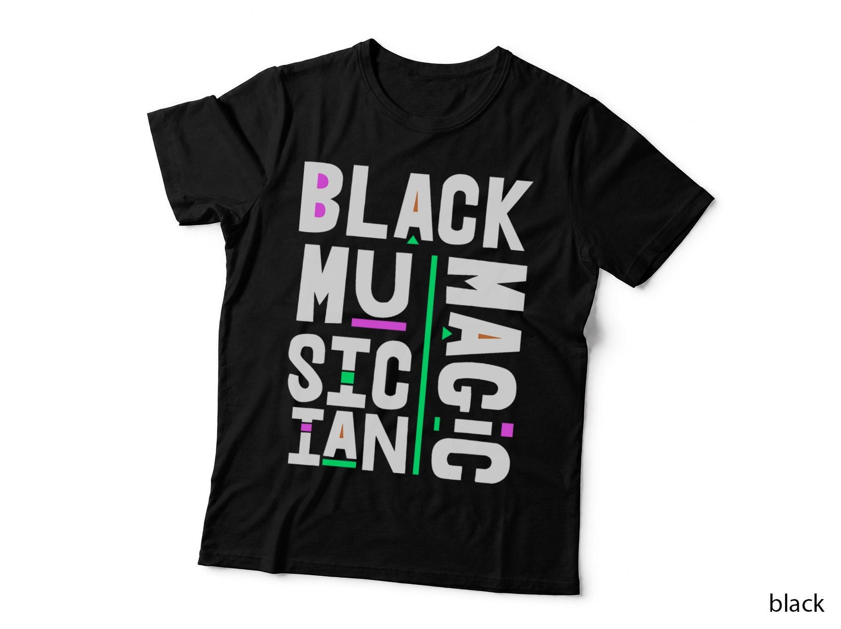 Black Musician Black History Month Blm Melanin Music Lover T-Shirt