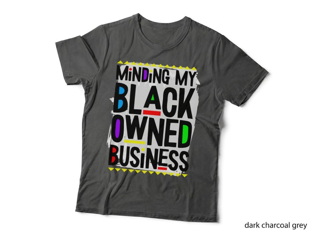 Black Owned Business Black History Month Blm Melanin Afro T-Shirt